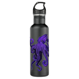 Botella De Agua Nuevo regalo de pulpo para hombres mujeres amantes