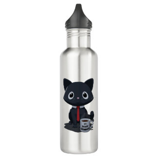 Botella De Agua Number One Good Jobber Cat Water Bottle
