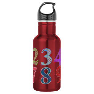 Botella De Agua Numerales