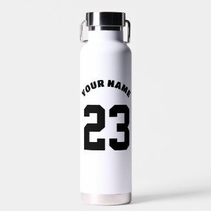 Botella De Agua Número de personalizable 23, nombre personalizado,