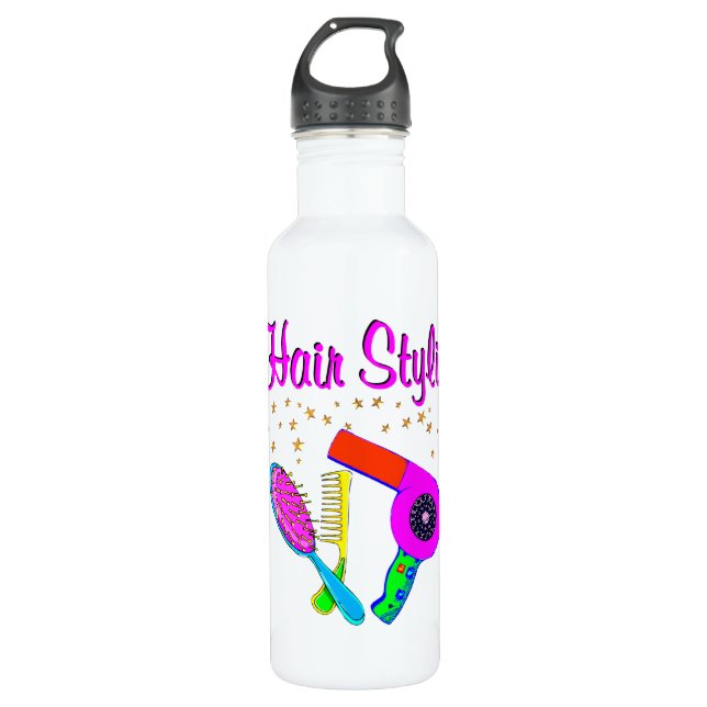 BOTELLA DE AGUA NÚMERO UNO ESTILO DE PELO Y BELÉCTRICO (Anverso)