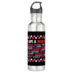 Botella De Agua Nurse Shirt, Soy Una Enfermera Funny Adaptable,