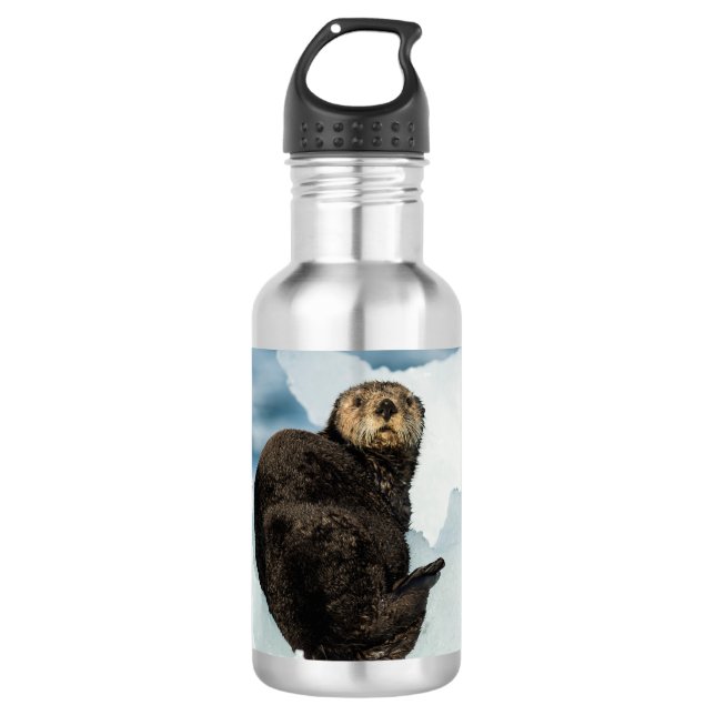 Botella De Agua Nutria de mar fría (Anverso)