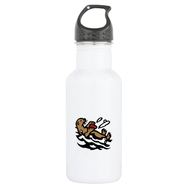 Botella De Agua Nutria marina (Anverso)