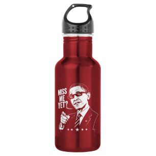 Botella De Agua Obama 2028 Me Extrañas Ya Presidente 44 Divertido
