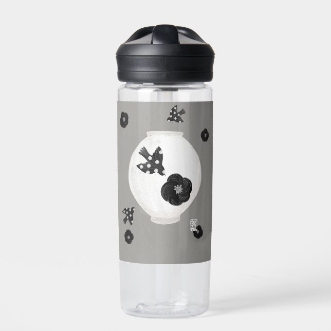 Botella De Agua objet_22_camellia,ave y cerámica (Delante)