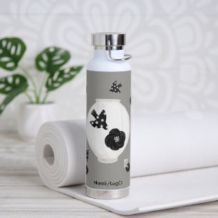 Botella De Agua objet_22_camellia,pájaro y cerámica