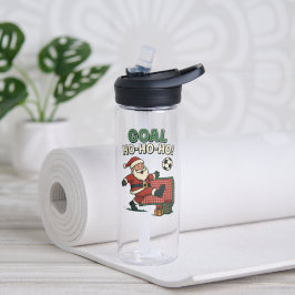 Botella De Agua Objetivo de fútbol de Santa Lucía - Idea de regalo