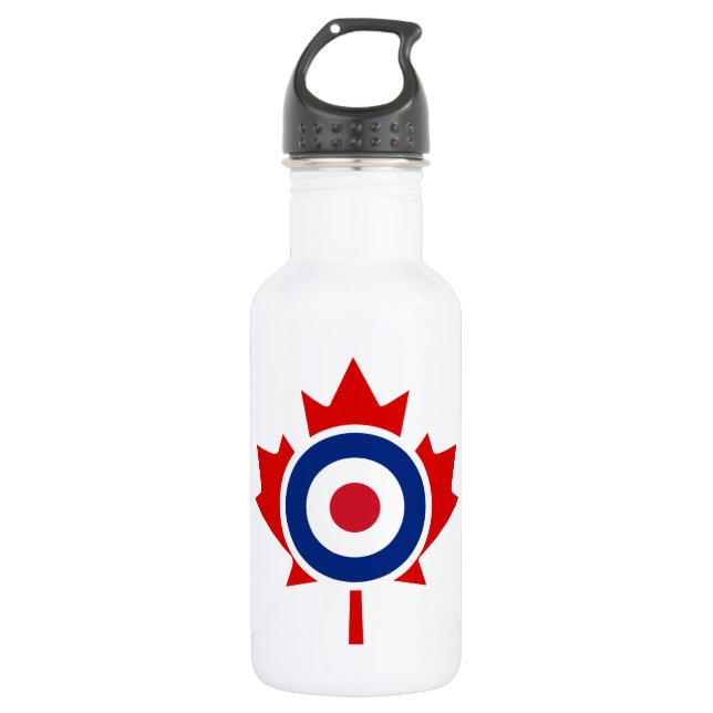Botella De Agua Objetivo de hockey curvado de Mod Canada (Anverso)