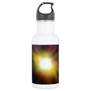 Botella De Agua Obra de arte espacial digital de estrellas en expl