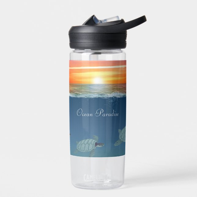 Botella de agua Ocean Sunrise & Turtles (Izquierdo)