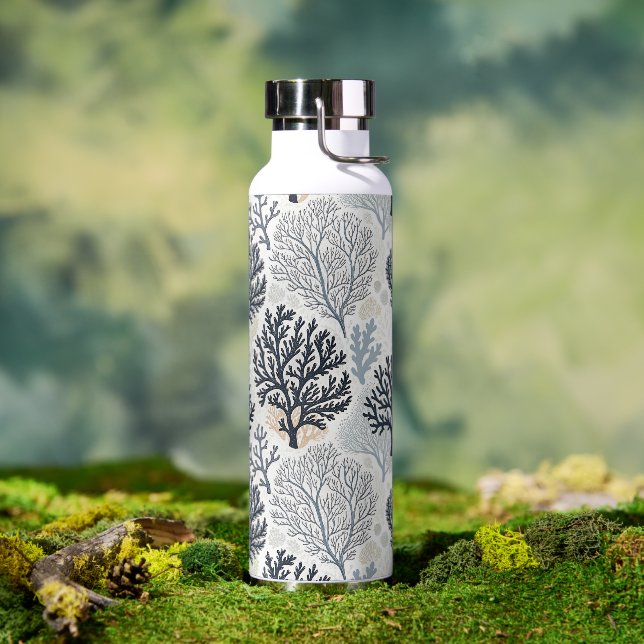Botella De Agua Oceanic Vibes Botanical Corals (Exterior)