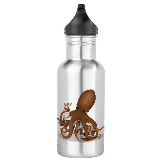 Botella De Agua Octopus sosteniendo ciencia de la química Flask St (Derecha)