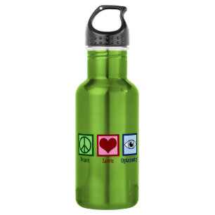 Botella De Agua Oculista Lindo Paz Amor Optometría