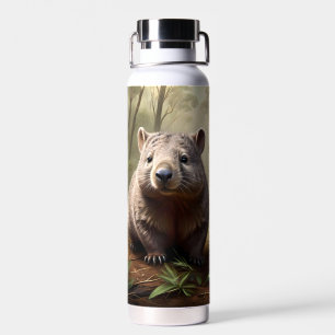 Botella De Agua "Oculto en el monte: un wombat australiano en la n