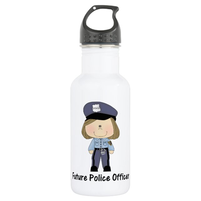 Botella De Agua oficial de policía futuro (chica) (Anverso)