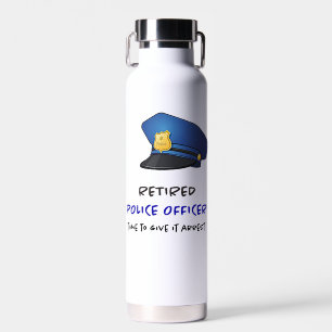 Botella De Agua Oficial de policía retirado