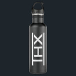 Botella de agua oficial del logotipo de THX<br><div class="desc">En respuesta a peticiones numerosas de nuestras fans,  hemos ampliado el surtido de productos de THX en nuestro escaparate de Zazzle. ¡Goce!</div>