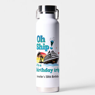 Botella De Agua ¡Oh Barco! Es un Viaje de Cumpleaños Personalizado