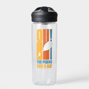 Botella De Agua ¡Oh, los lugares a los que vas! Tipografía retro a
