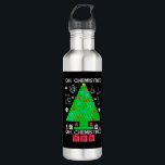 Botella De Agua Oh Químist Chemist Tree Funny Science Navidades<br><div class="desc">Oh Químist Chemist Tree Funny Science Navidades</div>