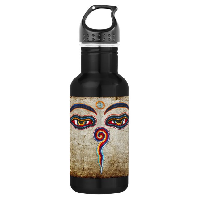 Botella De Agua Ojos De Buda / Augen der Weisheit | antiguo (Anverso)