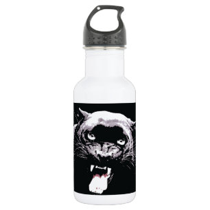 Botella De Agua Ojos Jaguares blancos y negros