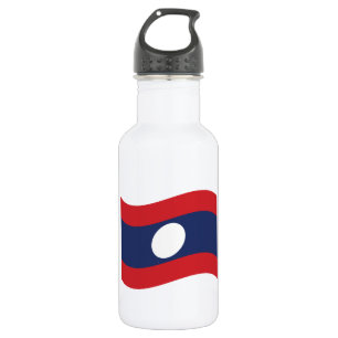Botella De Agua Ola de bandera de Laos