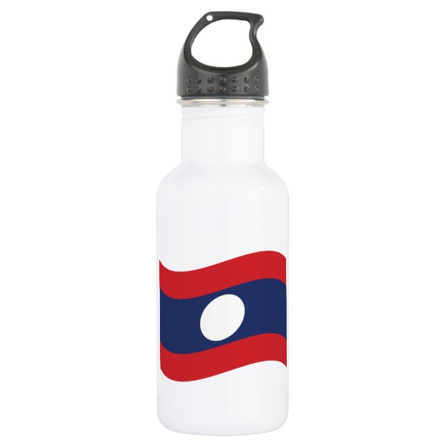 Botella De Agua Ola de bandera de Laos (Anverso)