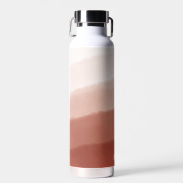 Botella De Agua Ombre de roya de cobre de color de agua monogramad