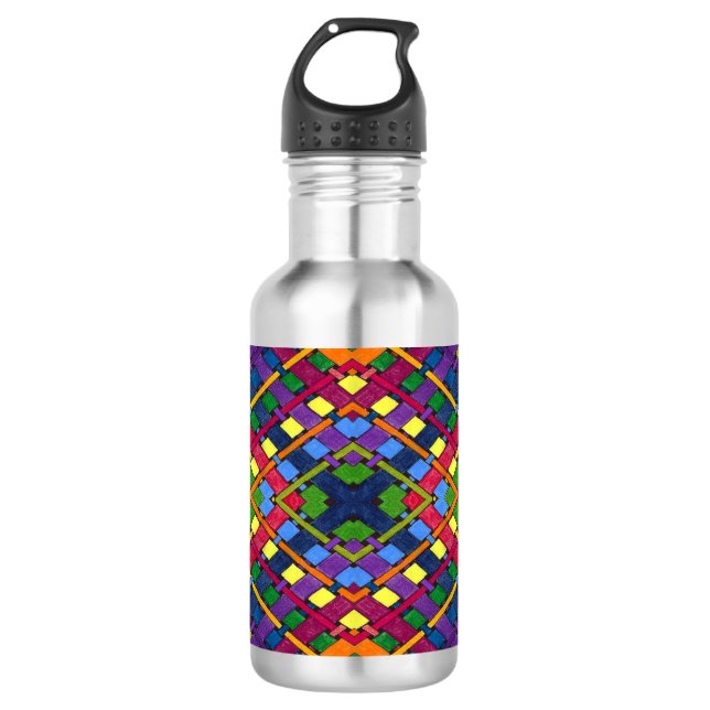 Botella De Agua Onda brillante (Anverso)