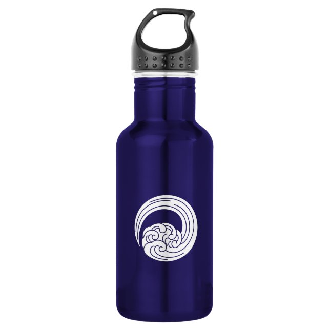 Botella De Agua Ondas agitadas (Anverso)
