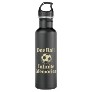 Botella De Agua One Ball Infinite Memories Nostalgic Soccer Quote