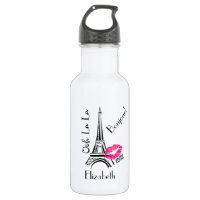 Ooh La La Paris Torre Eiffel con labios rosados