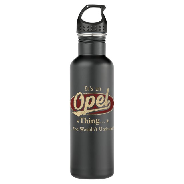 Botella De Agua Opel Name Water Bottle Gift (Anverso)
