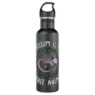 Botella De Agua Opossum es mi animal espiritual