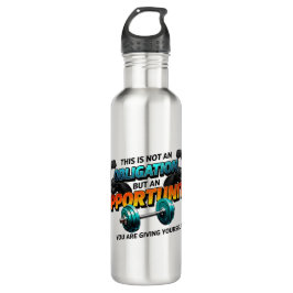 Botella De Agua Opportunity Not Obligation Gym Quote