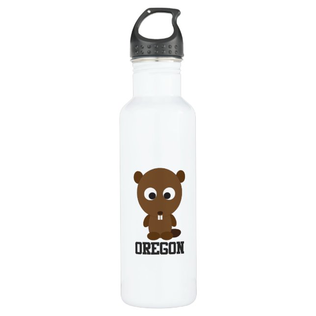 Botella De Agua Oregon Beaver (Anverso)