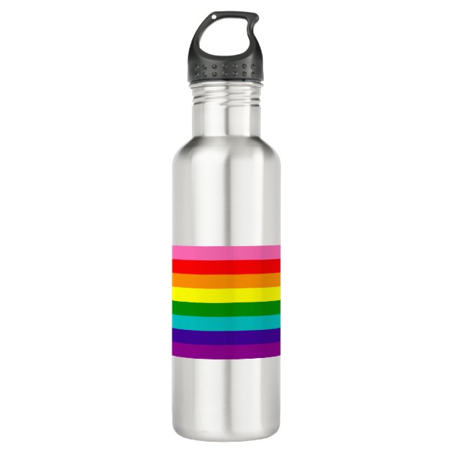 Botella De Agua Orgullo arco iris 8 retro (Anverso)
