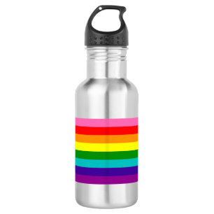 Botella De Agua Orgullo Arcoíris Retro 8