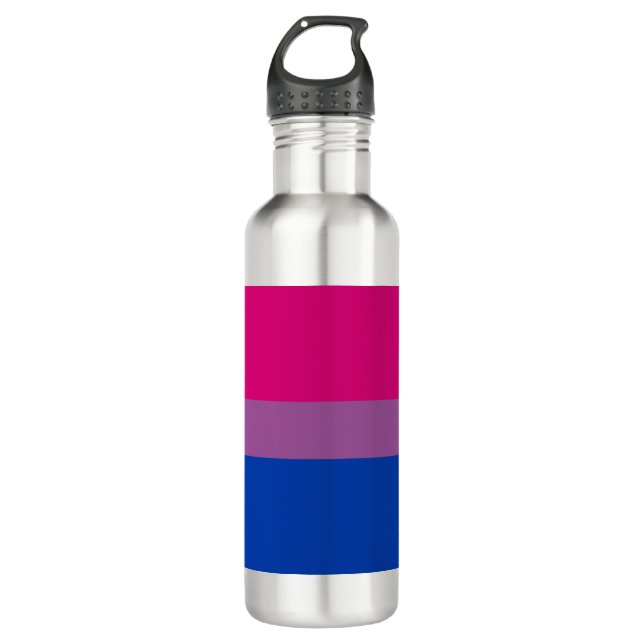 Botella De Agua Orgullo bisexual (Bandera Bi) (Anverso)