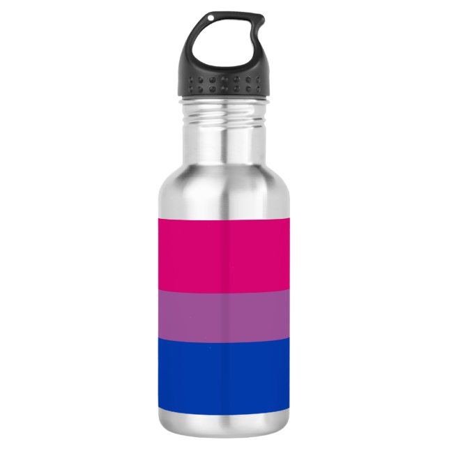 Botella De Agua Orgullo bisexual (Bandera Bi) (Anverso)