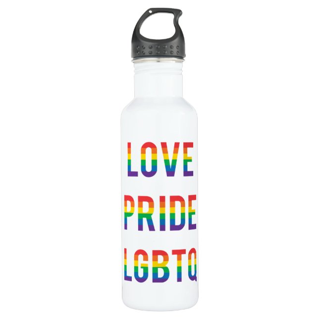 Botella De Agua Orgullo de amor LGBTQ (Anverso)