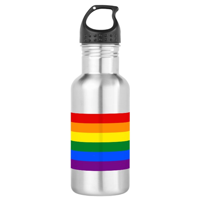 Botella De Agua Orgullo de Arcoíris (Anverso)