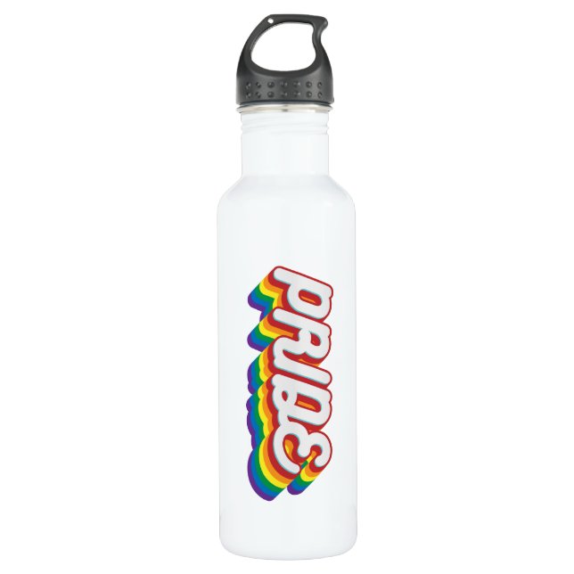 Botella De Agua Orgullo| Estilo de los años 70 (Anverso)