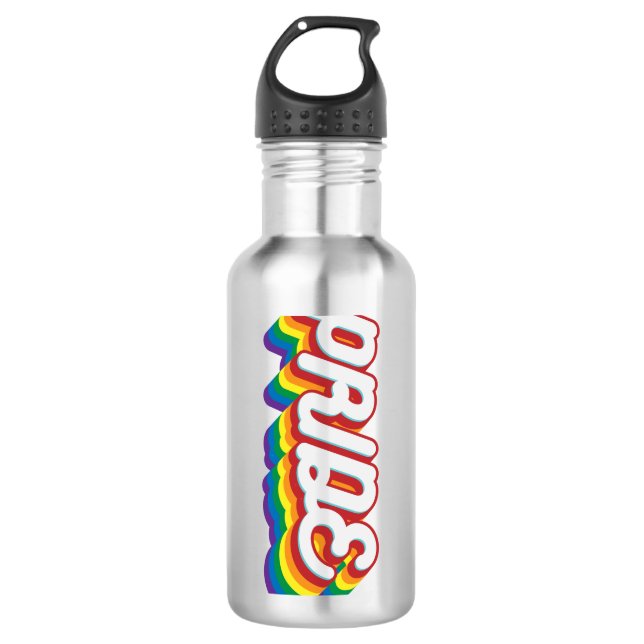 Botella De Agua Orgullo| Estilo de los años 70 (Anverso)