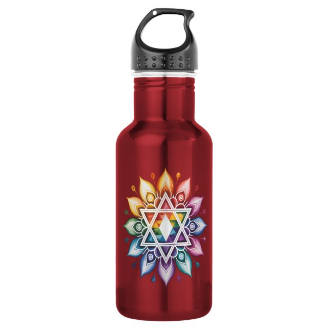 Botella De Agua Orgullo Gay Arcoíris LGBT (Anverso)