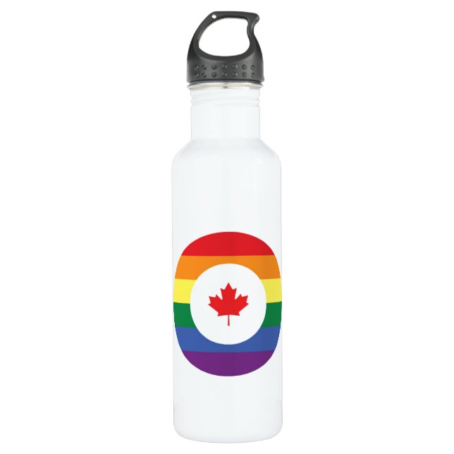 Botella De Agua Orgullo gay de Canadá (Anverso)