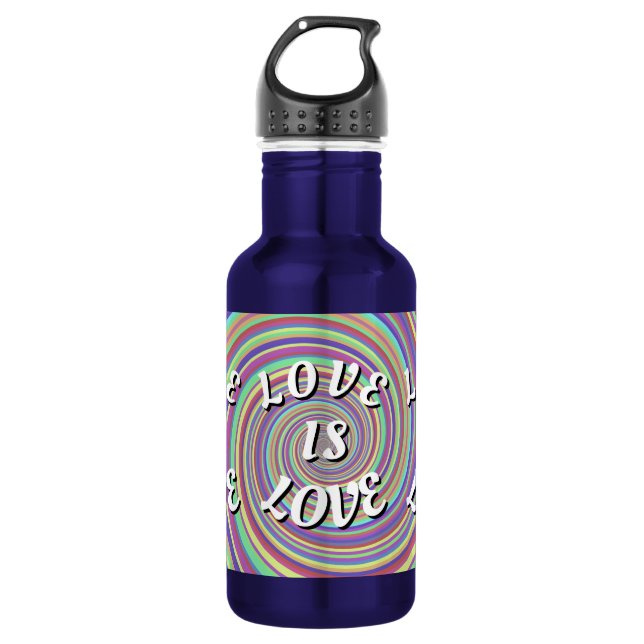 Botella De Agua Orgullo Love Is Love (Anverso)