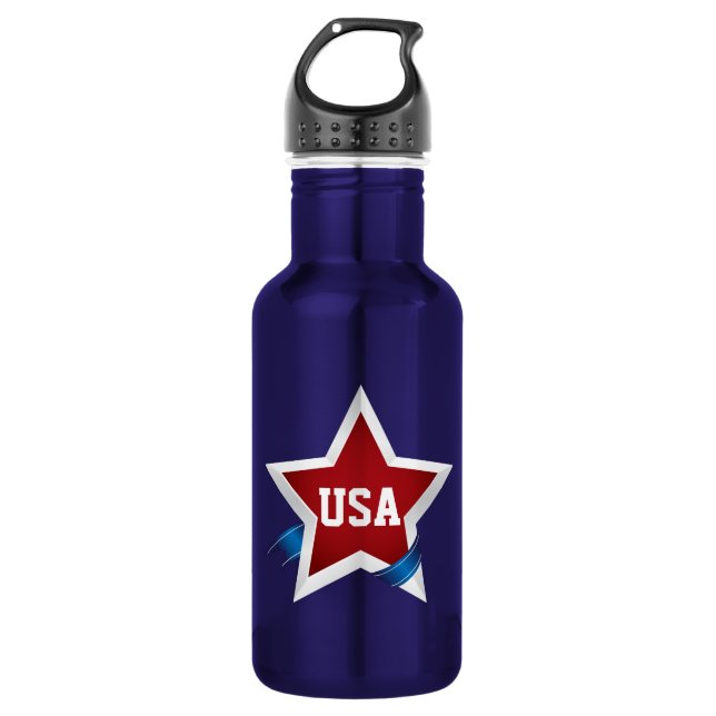 Botella De Agua Orgullo Patriótico USA (Anverso)